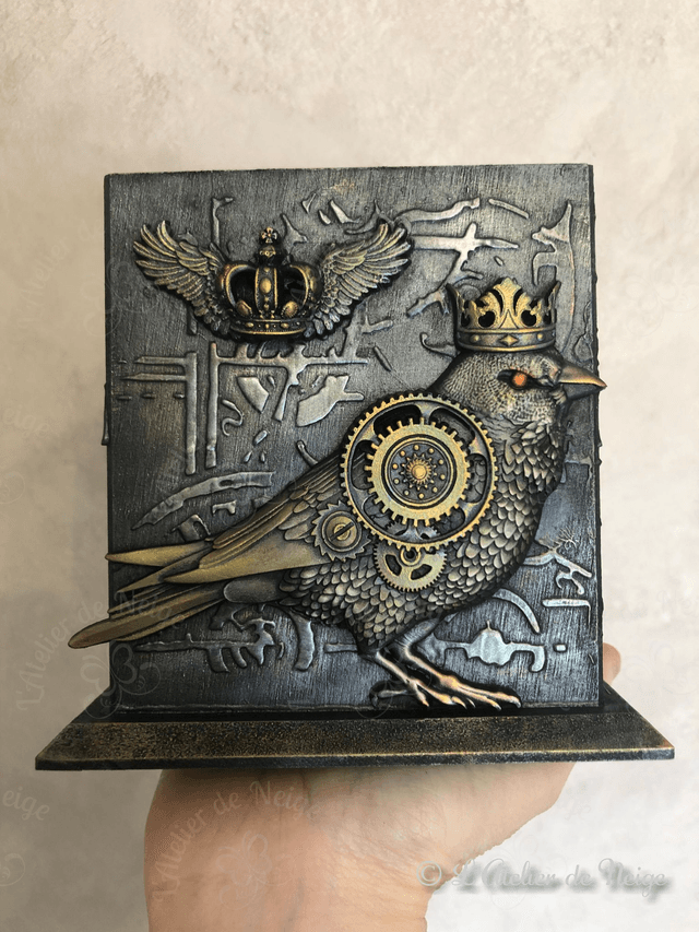Pot Oiseau Steampunk