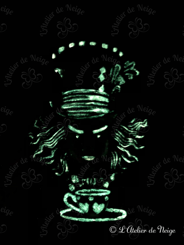Carnet Chapelier Fou Phosphorescent