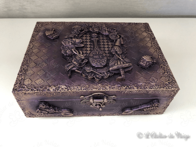 Coffret à Thé Alice in Wonderland Violet