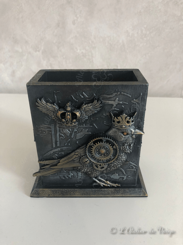 Pot Oiseau Steampunk