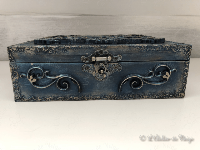 Coffret à Thé Chapelier Fou Bleu