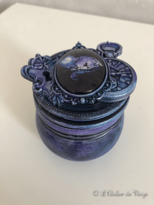 Petit Pot en Verre Ombre du Chat du Cheshire