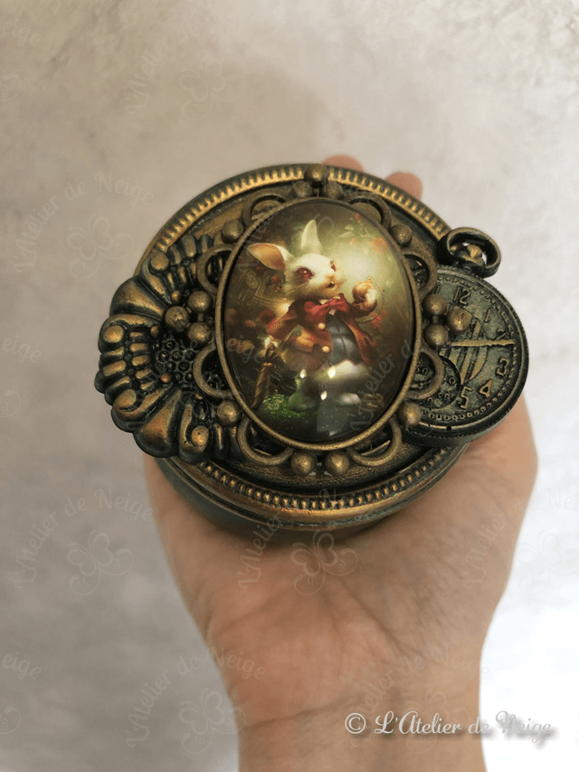 Petit Pot en Verre Lapin Blanc Alice