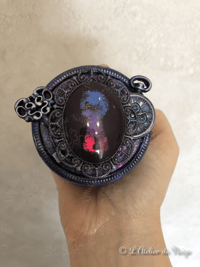 Petit Pot en Verre Chat du Cheshire Crépuscule